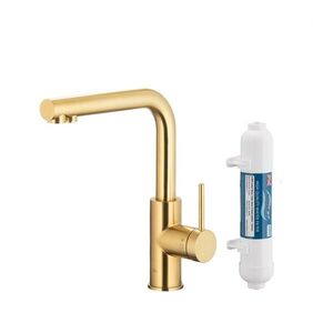 KFA - Duero pure basic, filtrujúci s otočnou výtokovou armatúrou, PVD brúsené svetlé zlato + filter hydro+ 6623-912-39 vyobraziť
