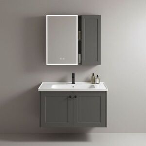 REA - Súprava kúpeľňového nábytku s umývadlom Monti 60cm Grey REA-M0015 vyobraziť