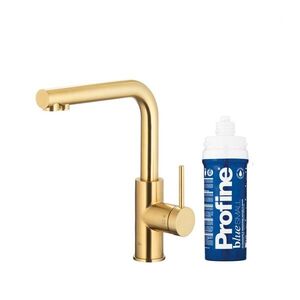 KFA - Duero pure basic, filtrujúca s otočnou výtokovou armatúrou, brúsené svetlé zlato + profine blue s 6623-913-39 vyobraziť