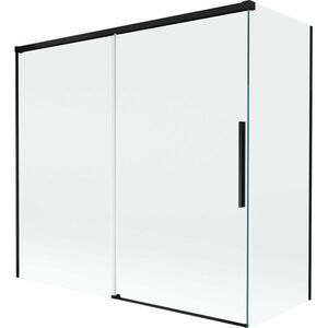 MEXEN/S - Rox vaňová zástena 2-krídlová posuvná 170 + 75 x 150, transparent, čierna 8C9-170-075-70-00 vyobraziť