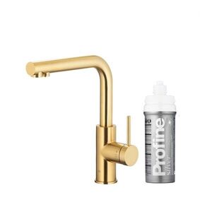 KFA - Duero pure basic, filtrujúci s otočnou výtokovou armatúrou, PVD brúsené svetlé zlato + profine silver s 6623-914-39 vyobraziť