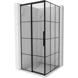 MEXEN/S - Rox sprchovací kút posuvný ľavá 120 x 120, čierna kratka, čierna 8C2-120-120-70-77-L vyobraziť