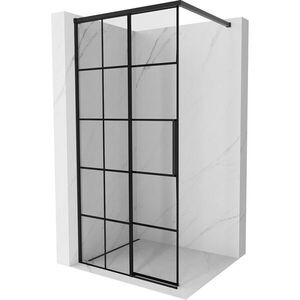 MEXEN/S - Rox Sprchová zástena WALK-IN ľavá 120 x 200, čierna kratka 8 mm, čierna 8C2-120-003-70-77-L vyobraziť