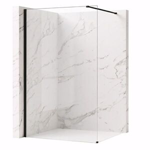 REA/S - Sprchová zástena Flexi Transparent / Black 130 KPL-K99178 vyobraziť