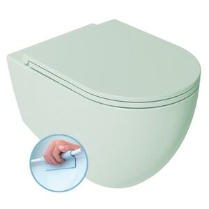 ISVEA - INFINITY závesná WC misa, Rimless, 36, 5x53cm, zelena mint 10NF02005-2T vyobraziť