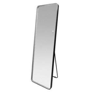 Mereo Zrkadlo hranaté 500x1700 mm, LED osvetlenie, závesné aj stojaté, čierny rám CN188 vyobraziť