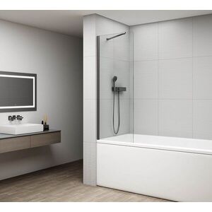 POLYSAN - FISA vaňová zástena 800x1500, gun metal, číre sklo FS1082-GM vyobraziť