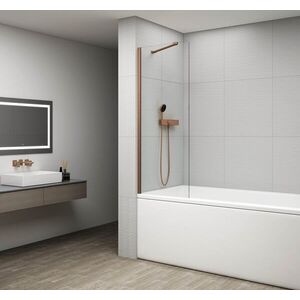 POLYSAN - FISA vaňová zástena 800x1500, meď mat, číre sklo FS1082-PG vyobraziť