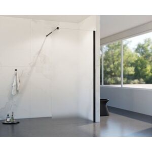 HOPA - Walk-in sprchovací kút LAGOS BLACK NEW 200 - Farba rámu - Čierna, Rozmer A - 100, Rozmer C - 200, Výplň - Matné bezpečnostné sklo - 8 mm BCLAGO10MBFN2 vyobraziť