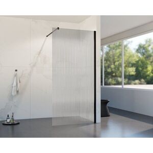 HOPA - Walk-in sprchovací kút LAGOS BLACK NEW 200 - Farba rámu - Čierna, Rozmer A - 100, Rozmer C - 200, Výplň - Vrúbkované bezpečnostné sklo - 8 mm BCLAGO10MBPN2 vyobraziť