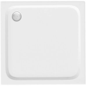 REA/S - Sprchová akrylová vanička Belmond White 80x80 Krytka kartáčovaná meď KPL-04370 vyobraziť