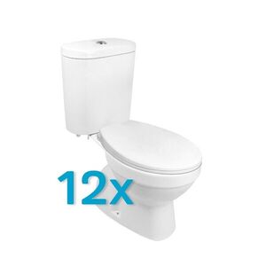 Mereo WC kombi, RIMLESS, spodný odpad s armatúrou, 12 ks VSD98AKCE12 vyobraziť