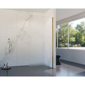 HOPA - Walk-in sprchovací kút LAGOS GOLD NEW 200 - Farba rámu - Zlatá, Rozmer A - 120, Rozmer C - 200, Výplň - Matné bezpečnostné sklo - 8 mm BCLAGO12BGFN2 vyobraziť