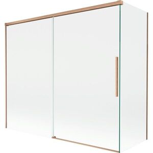 MEXEN/S - Rox vaňová zástena 2-krídlová posuvná 180 + 90 x 150, transparent, měď kartáčovaná 8C9-180-090-65-00 vyobraziť