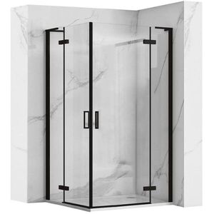 REA/S - Sprchová kabína Hugo Double Black 100x100 KPL-K6602 vyobraziť