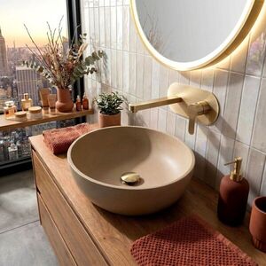 REA - Podomietková umývadlová batéria Arcos Brush Gold REA-B6977 vyobraziť