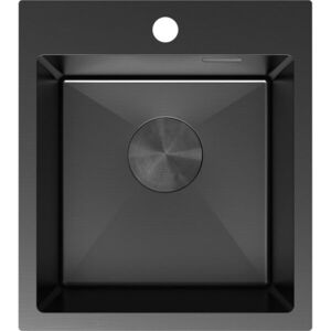 MEXEN - Solix oceľový drez 1-bowl 400 x 450 mm, čierna 6401401000-70 vyobraziť
