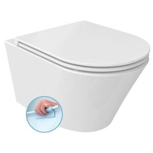SAPHO - PACO SHORT závesná WC misa, Rimless, 36x47, 5cm, biela PZ1012SH vyobraziť
