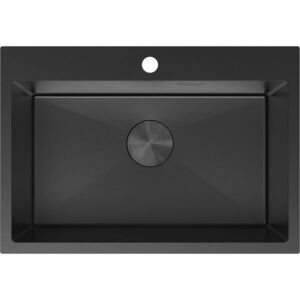 MEXEN - Solix oceľový drez 1-bowl 650 x 450 mm, čierna 6403651000-70 vyobraziť