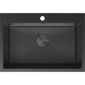 MEXEN - Solix oceľový drez 1-bowl 650 x 450 mm, čierna HC 6403651000-70HC vyobraziť