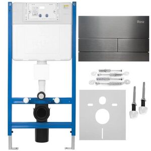 REA - Podomietkový WC systém K011A-Q + tlačidlá T Titan KPL-E0632 vyobraziť