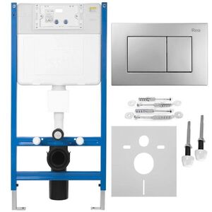 REA - Podomietkový WC systém K011A-Q + tlačidlá J Satin KPL-E0637 vyobraziť