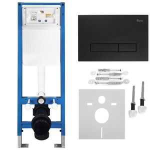 REA - Podomietkový Inštalačný Set Slim 024N pre WC s Tlačidlom HD Black KPL-E1633 vyobraziť