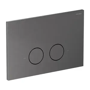 OMNIRES - STEEL-R45 splachovacie tlačidlo z nerezovej ocele, brúsený antracit ST45PS1AT vyobraziť