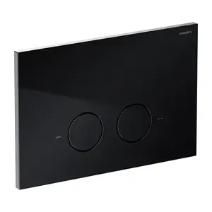 OMNIRES - STEEL-R45 splachovacie tlačidlo z nerezovej ocele, čierny polomat ST45PS1BL vyobraziť