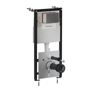 OMNIRES - Set: STRONGFRAME podomietkový rám + STEEL-R45 splachovacie tlačidlo, antracit brúsený STFWC1R45-RAT vyobraziť