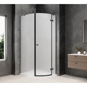 POLYSAN - GLOBE GUN METAL štvrťkruhová sprchová zástena 900x1000, matné sklo, pravé GB2910MRGM vyobraziť