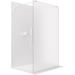 CERANO - Sprchová zástena Walk-in Onyx Duo Ľ/P - 8 mm - hranatá vzpera - biela matná, mliečne sklo - 90x200 CER-8050BD1856 vyobraziť