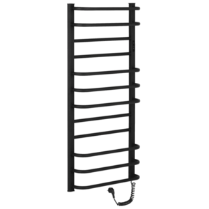 CERANO - Elektrický sušiak uterákov Ricardo, s displejom - 229 W - čierna matná - 1160x550 mm LIV-B-ED-12-55 vyobraziť