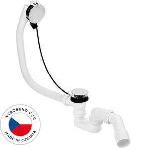 CERANO - Vaňová súprava ovládaná bovdenom s napúšťaním - SLIM - sifón DN40/50 - zátka 72mm - chróm - 78 CER-244622 vyobraziť