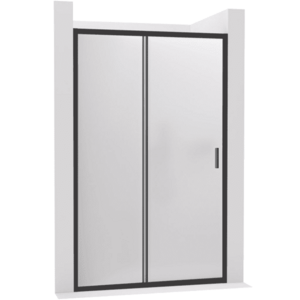 CERANO - Sprchové posuvné dvere Varone LINE Ľ/P - 6 mm - čierna matná, mliečne sklo - 150x195 CER-663052 vyobraziť