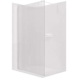 CERANO - Sprchová zástena Walk-in Onyx Cube Ľ/P - 8 mm - hranatá vzpera - biela matná, ryhované sklo - 90x200 CER-8050BD567 vyobraziť