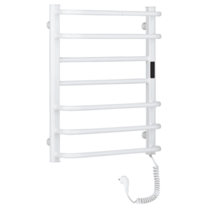 CERANO - Elektrický sušiak uterákov Ricardo, s displejom - 126 W - biela lesklá - 660x550 mm LIV-W-ED-7-55 vyobraziť