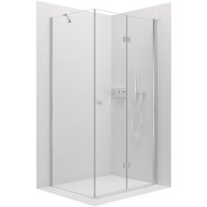 CERANO - Sprchovací kút Volpe L/P - 6 mm - chróm, transparentné sklo - 100x70x190 - zalamovacia CER-427213 vyobraziť