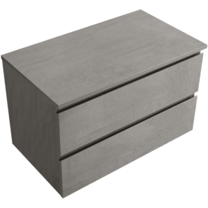 CERANO - Kúpeľňová skrinka Carole + doska pod umývadlo Navira Slim - 18 mm - betónovo šedá - 100x49, 8x46 CER-8050BD82982 vyobraziť