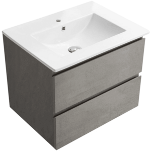 CERANO - Kúpeľňová skrinka Carole + keramické umývadlo Todo - betónovo šedá - 61x50x46, 5 CER-8050BD82989 vyobraziť