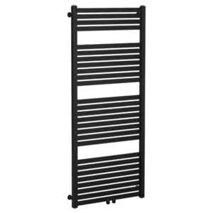 CERANO - Kúpeľňový radiátor Vincenzo - stredové pripojenie 50mm/bočné - 600W - čierna matná - 1340x600 mm LIV-WB-27-65H vyobraziť