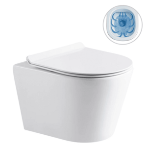 CERANO - WC závesné Carlito, Rimless + Slim/UF sedátko - biela lesklá - 48, 5x36, 5 CER-417380 vyobraziť