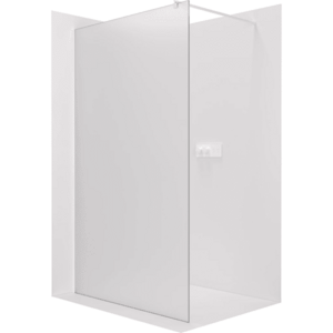 CERANO - Sprchová zástena Walk-in Onyx Round Ľ/P - 8 mm - guľatá vzpera - biela matná, mliečne sklo - 30x200 CER-8050BD7940 vyobraziť