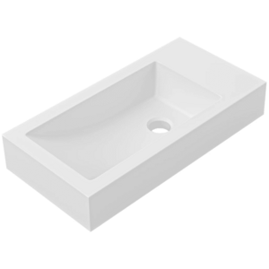 CERANO - Umývadlo z liateho mramoru Sofia - biela matná - 50x25 CER-679472 vyobraziť