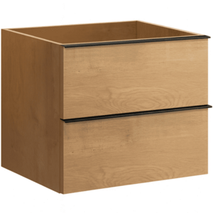 CERANO - Kúpeľňová skrinka pod umývadlo s úchytkou Velora - dub medový, čierna úchytka - 69x53x46, 5 CER-665080 vyobraziť