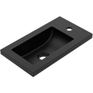 CERANO - Umývadlo z liateho mramoru Sora/Zola - čierna matná - 40x22 CER-679476 vyobraziť