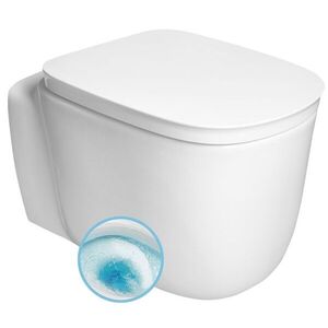 SAPHO - ORGANIC závesná WC misa, Vortex Rimless, 36x52cm, biela PZ312V vyobraziť