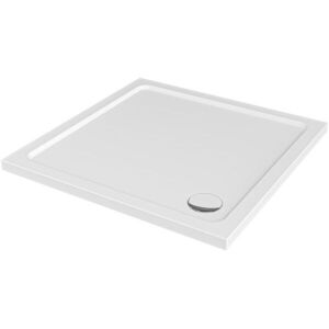 CERANO - Sprchová vanička štvorcová Brio - SMC/minerálny kompozit - štruktúrovaná biela - 90x90x4 CER-679501 vyobraziť