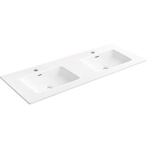 CERANO - Dvojumývadlo keramické Novo - nábytkové - biela lesklá - 121x46, 5 CER-665971 vyobraziť