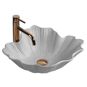 REA - Umývadlo na dosku Flower Grey REA-U7885 vyobraziť